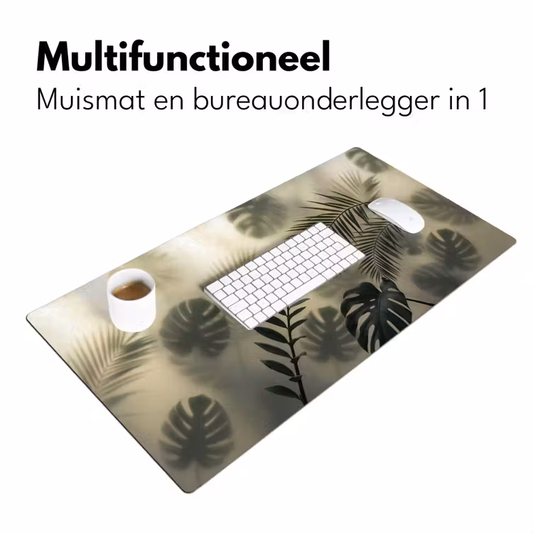 Bureau onderlegger - Planten - Bladeren - Schaduwen - Groen - Modern — 7