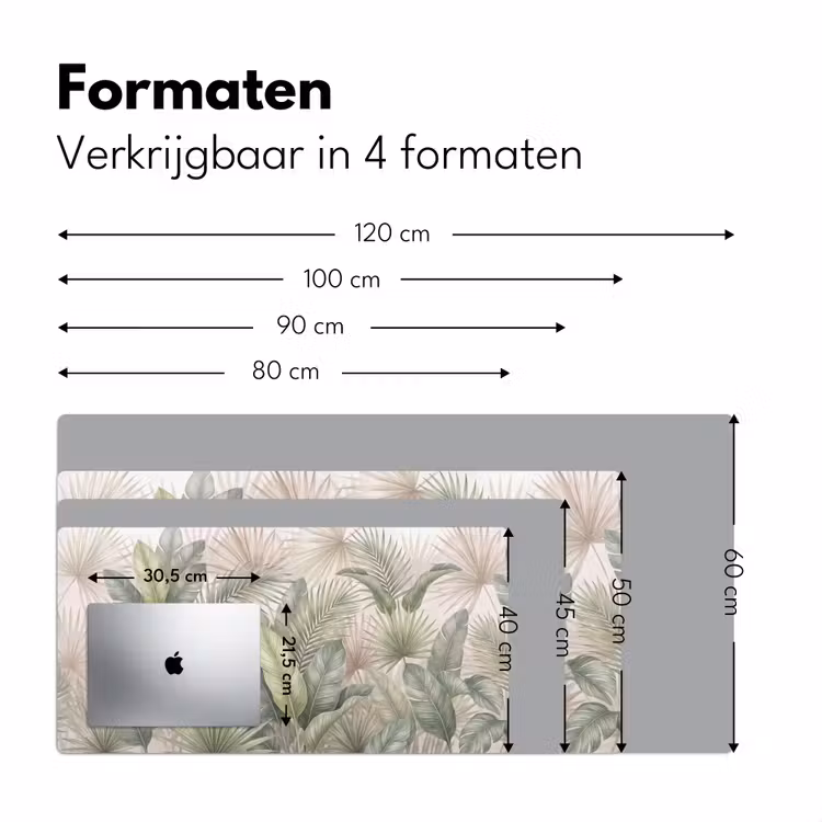 Bureau onderlegger - Planten - Tropisch - Bladeren - Groen - Natuur — 8