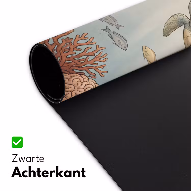 Bureau onderlegger - Schildpad - Onderwater - Natuur - Illustratie — 5