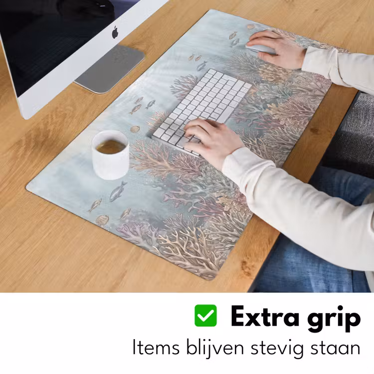 Bureau onderlegger - Vis - Koraal - Oceaan - Illustratie - Onderwater — 6