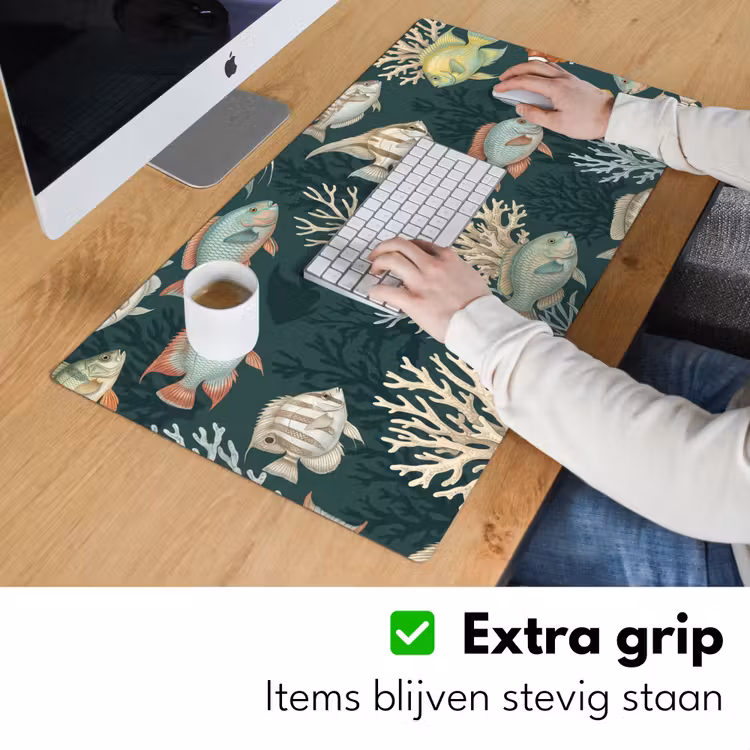 Bureau onderlegger - Vis - Koraal - Onderwater - Illustratie — 6