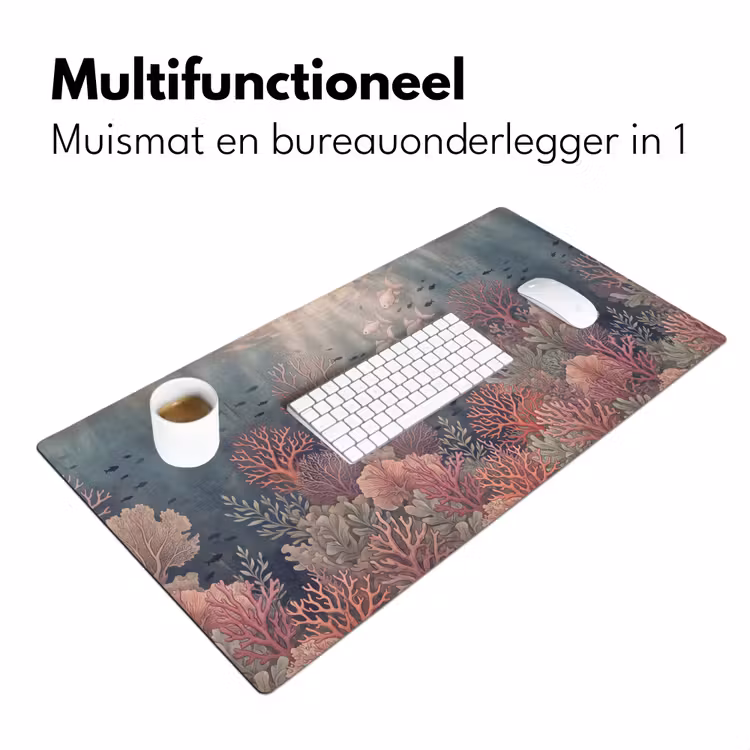 Bureau onderlegger - Vis - Koraal - Onderwater - Illustratie - Vintage — 7