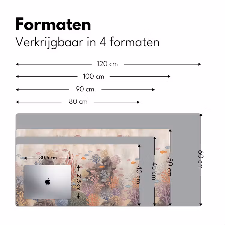 Bureau onderlegger - Vis - Koraalrif - Onderwaterwereld - Illustratie — 8