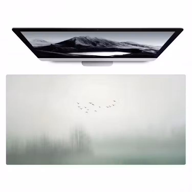 Bureau onderlegger - Vogel - Vlucht - Natuur - Minimalistisch — 1