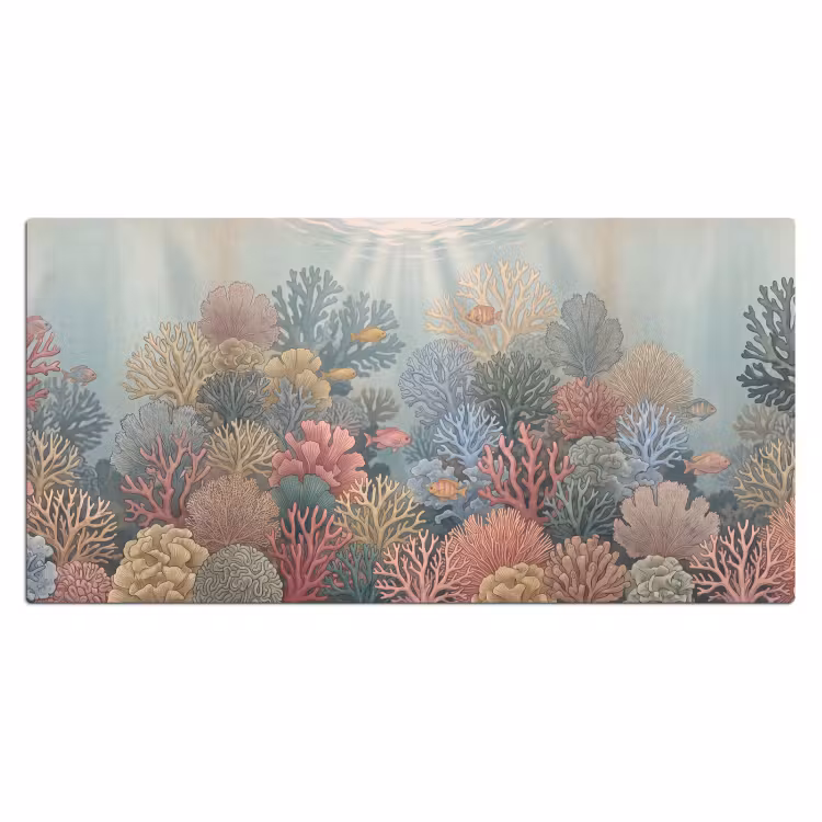 Bureau onderlegger - Zee - Koraal - Vis - Natuur - Kleurrijk — 2