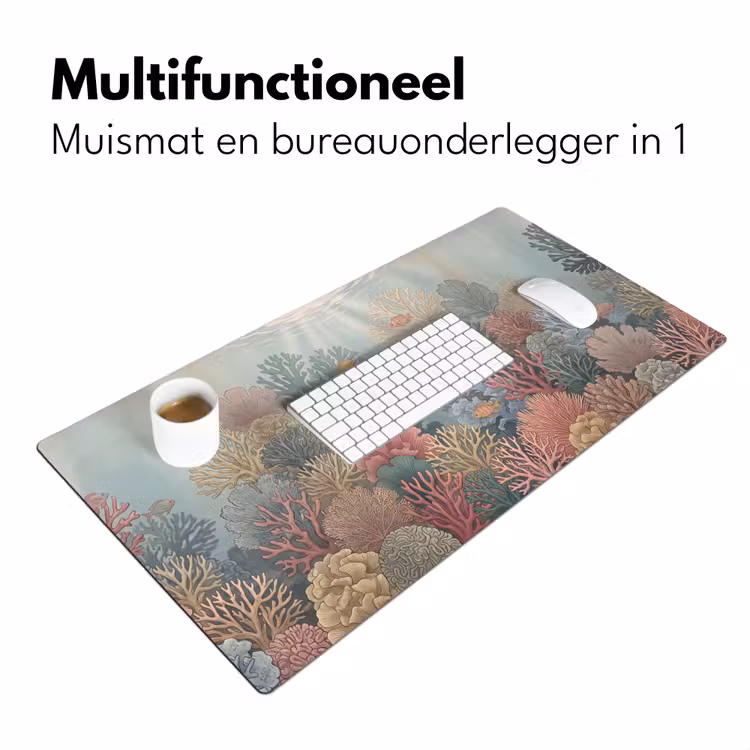 Bureau onderlegger - Zee - Koraal - Vis - Natuur - Kleurrijk — 7