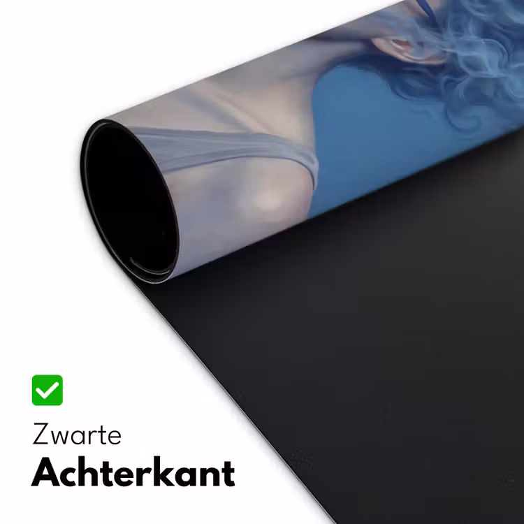 Bureau onderlegger - Portret - Zonnebril - Rook - Abstract - Blauw — 5