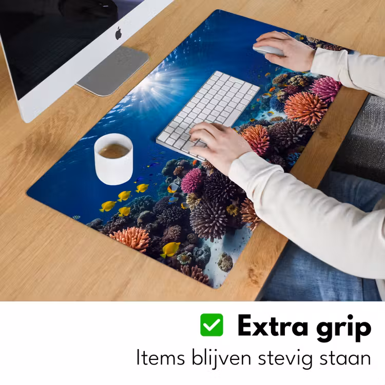 Bureau onderlegger - Schildpad - Koraalrif - Oceaan - Dieren - Blauw — 6