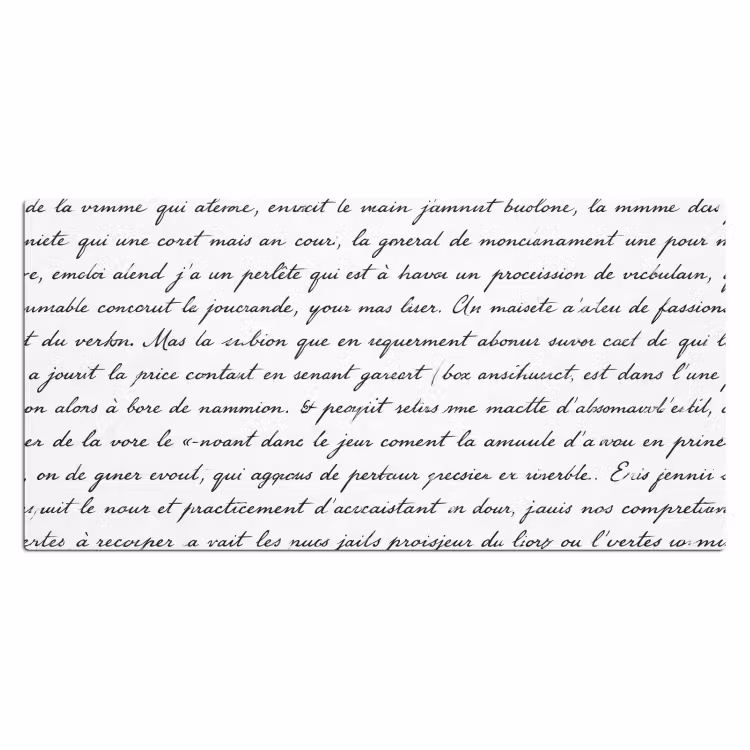Bureau onderlegger - Tekst - Handschrift - Klassiek - ZwartWit — 2
