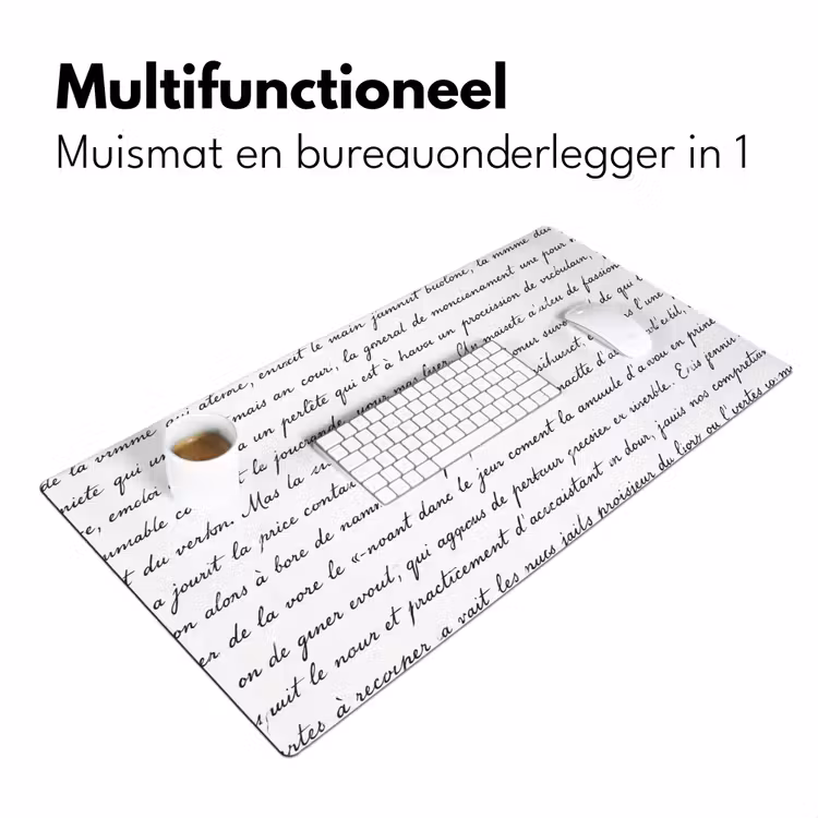 Bureau onderlegger - Tekst - Handschrift - Klassiek - ZwartWit — 7