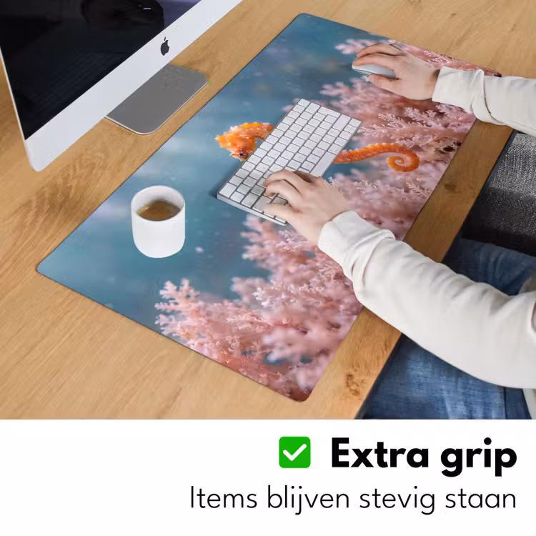 Bureau onderlegger - Vis - Koraal - Oceaan - Macro - Oranje — 6