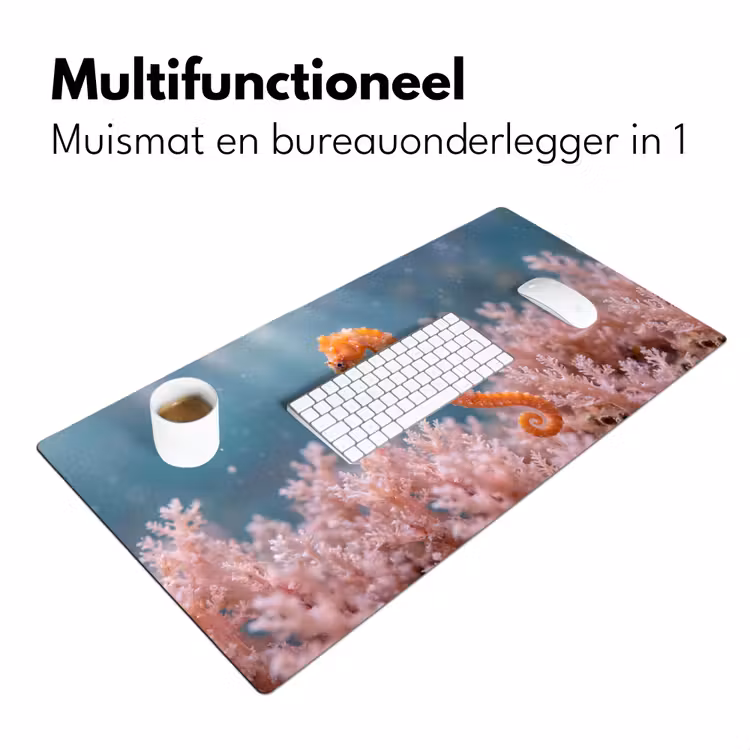 Bureau onderlegger - Vis - Koraal - Oceaan - Macro - Oranje — 7