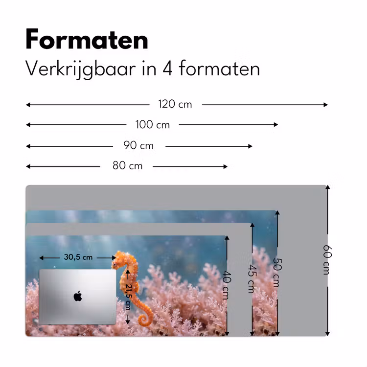 Bureau onderlegger - Vis - Koraal - Oceaan - Macro - Oranje — 8