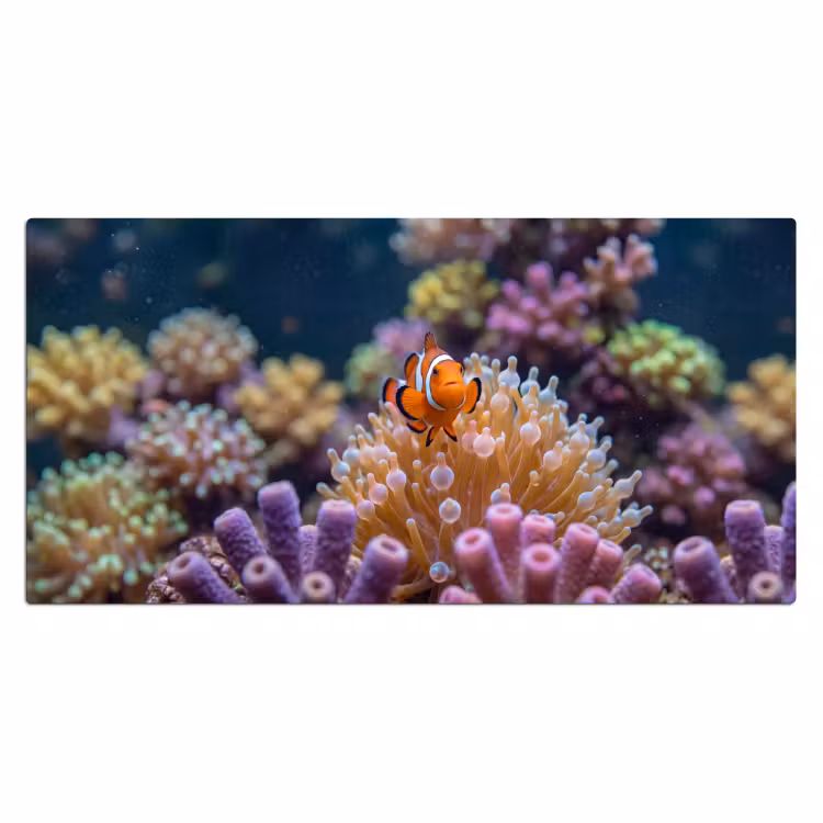 Bureau onderlegger - Vis - Koraal - Onderwater - Oranje - Dieren — 2