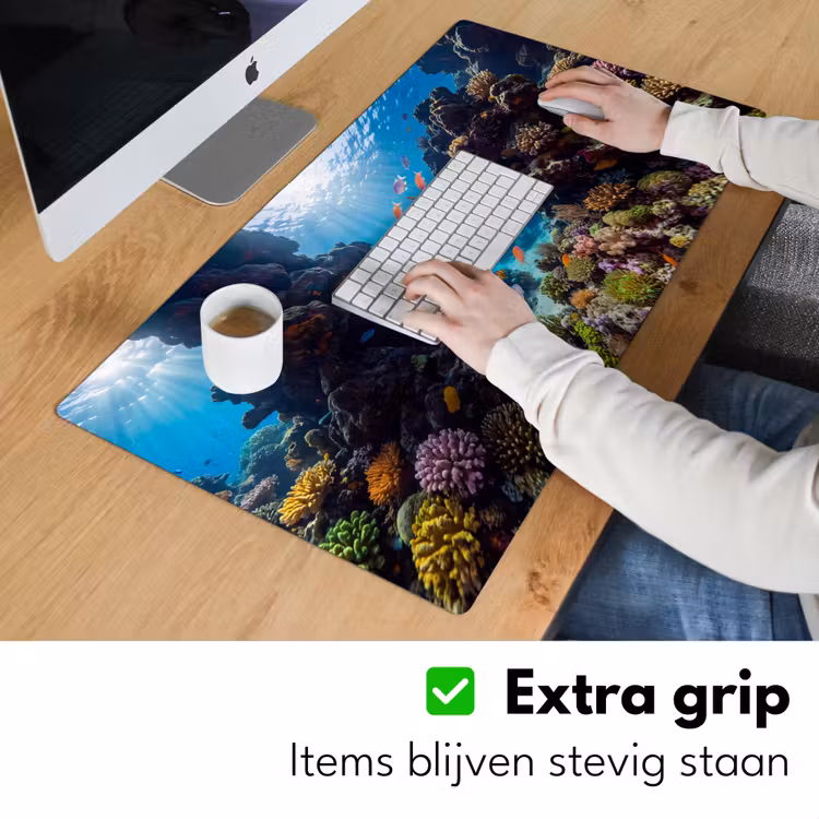 Bureau onderlegger - Vis - Koraalrif - Onderwater - Levendig - Blauw — 6