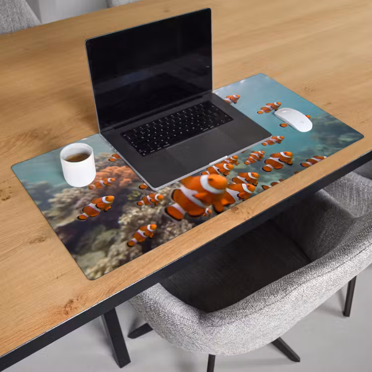 Bureau onderlegger - Vis - School - Onderwater - Dieren - Oranje — 3