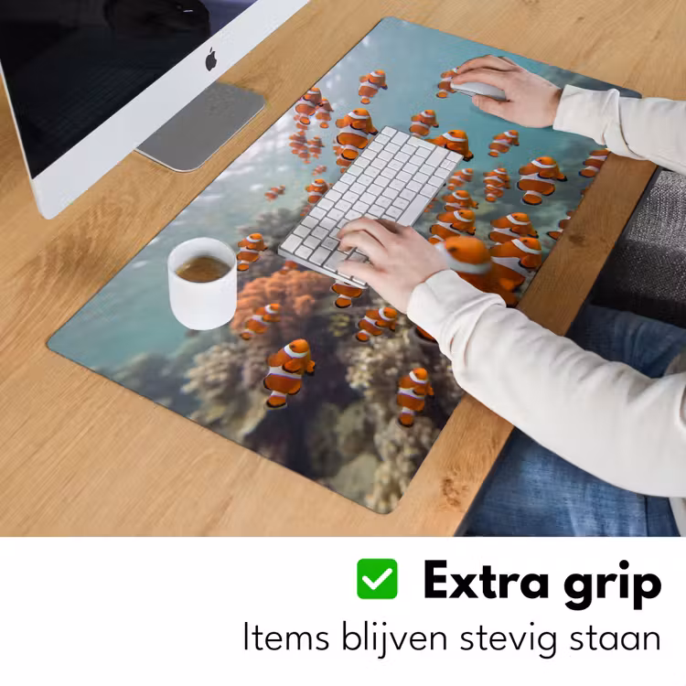 Bureau onderlegger - Vis - School - Onderwater - Dieren - Oranje — 6