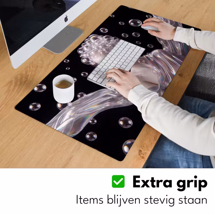 Bureau onderlegger - Vrouw - Bellen - Abstract - Kleurrijk — 6