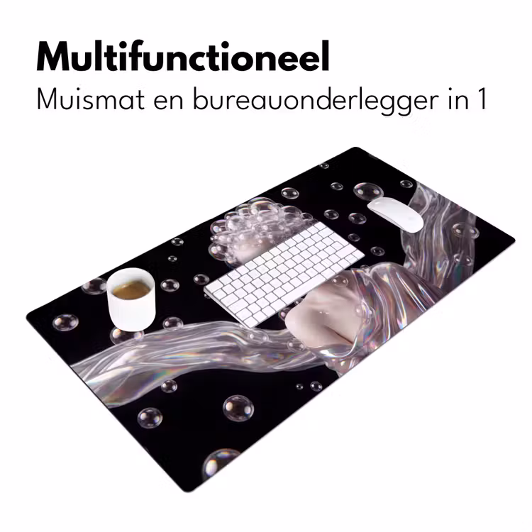 Bureau onderlegger - Vrouw - Bellen - Abstract - Kleurrijk — 7