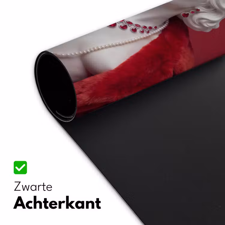 Bureau onderlegger - Vrouw - Bontjas - Mode - Klassiek - Rood — 5