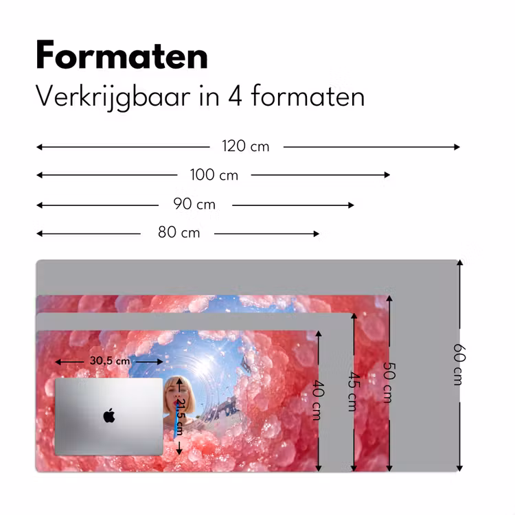 Bureau onderlegger - Vrouw - Drank - Zomer - Roze - Blauw — 8