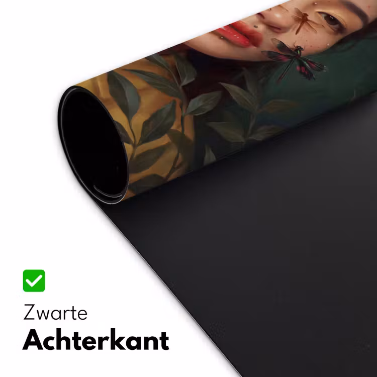 Bureau onderlegger - Vrouw - Insecten - Natuur - Portret - Groen — 5