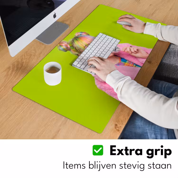 Bureau onderlegger - Vrouw - Kleurrijk haar - Pop art - Modern - Levendig — 6