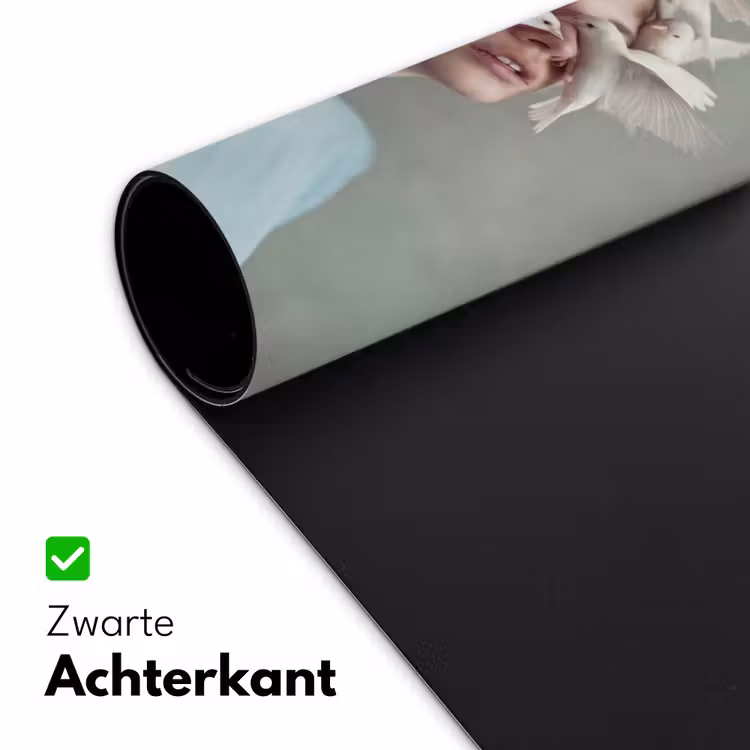 Bureau onderlegger - Vrouw - Vogels - Abstract - Modern - Wit — 5