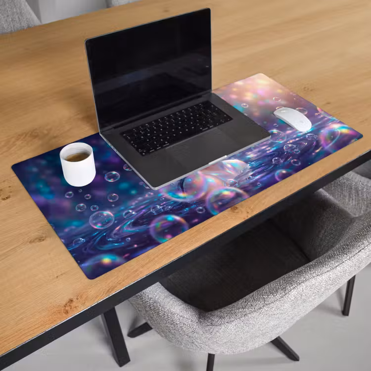 Bureau onderlegger - Vrouw - Water - Portret - Kleurrijk - Modern — 3