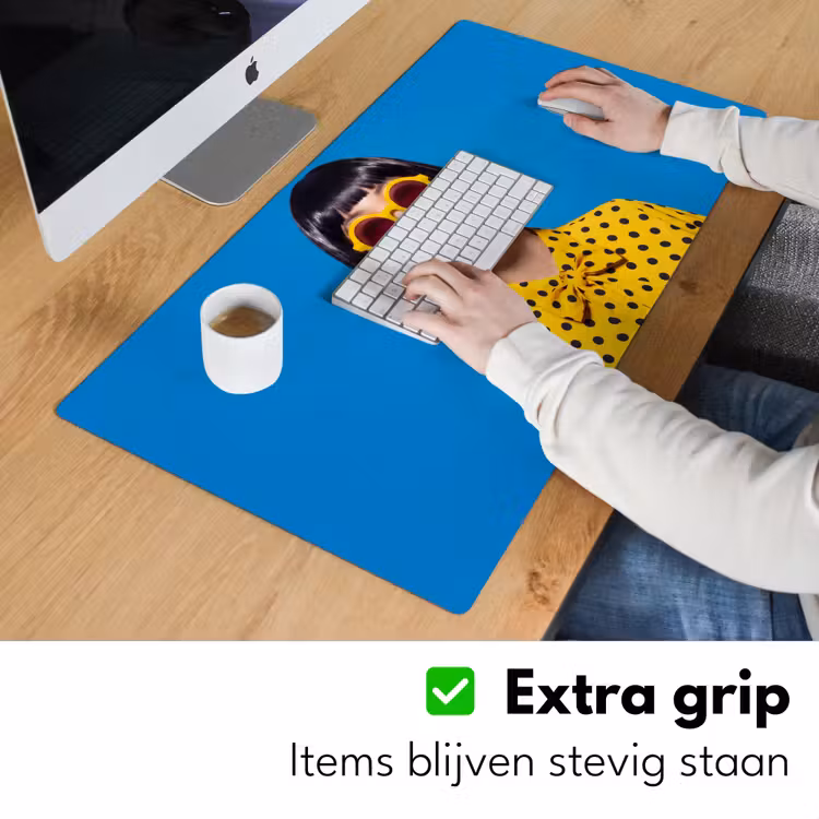 Bureau onderlegger - Vrouw - Zonnebril - Pop Art - Portret - Geel — 6