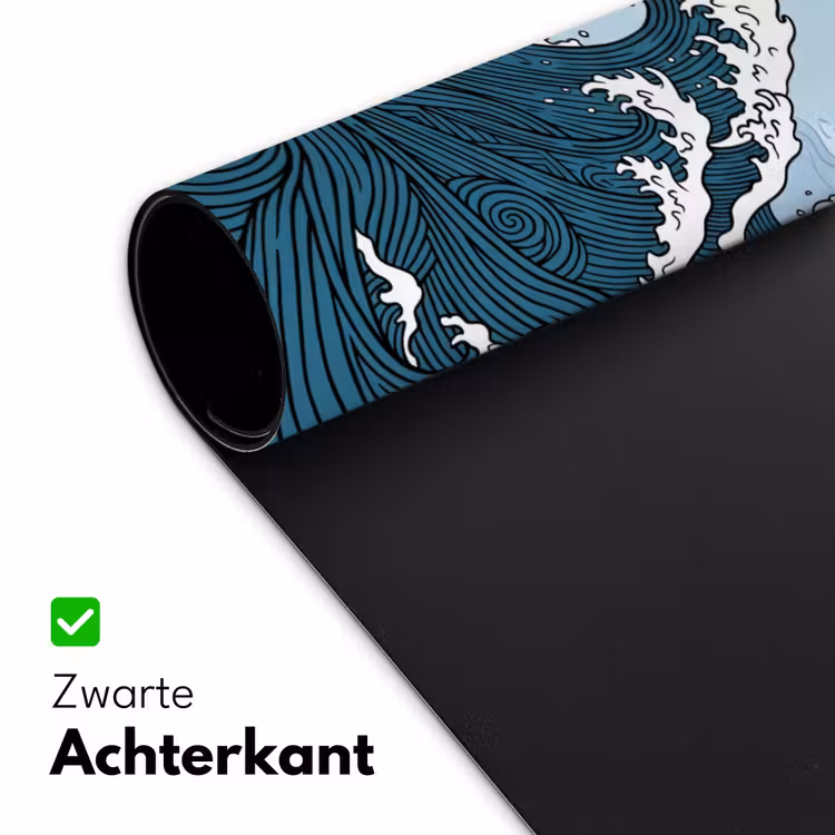 Bureau onderlegger - Zee - Golven - Japans - Natuur - Blauw — 5