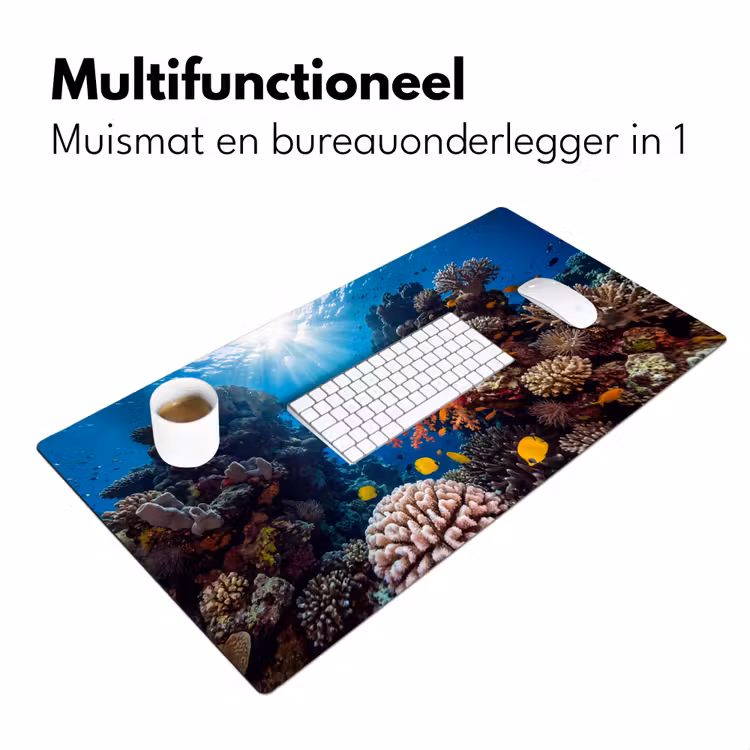 Bureau onderlegger - Zee - Koraalrif - Natuur - Levendig - Blauw — 7
