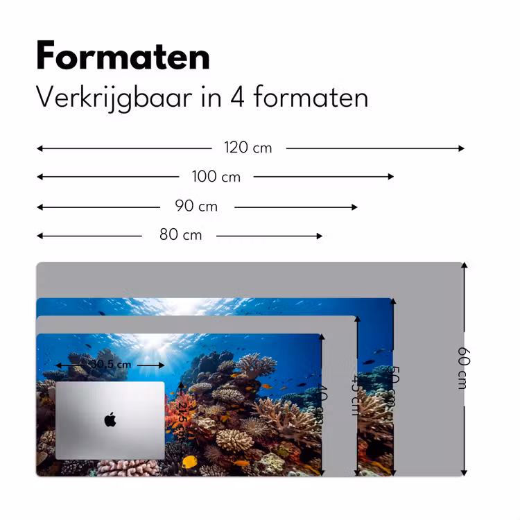 Bureau onderlegger - Zee - Koraalrif - Natuur - Levendig - Blauw — 8