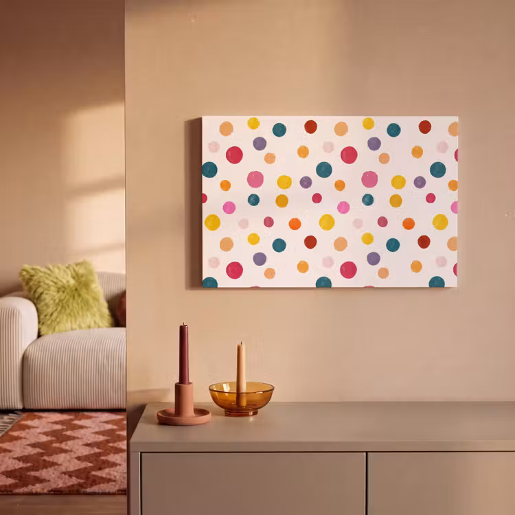 Canvas schilderij - Cirkels - Speels - Kleurrijk — 2