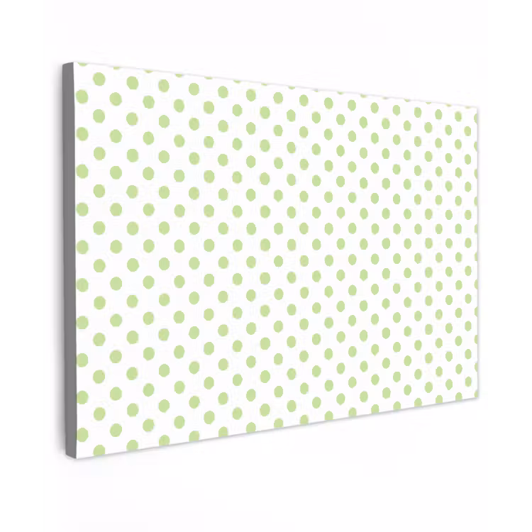 Canvas schilderij - Dots - Klassiek - Groen — 1