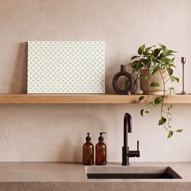 Canvas schilderij - Dots - Klassiek - Groen — 3
