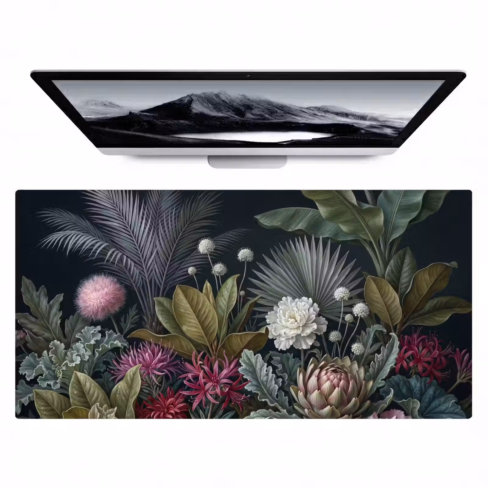 Bureau onderlegger - Planten - Tropisch - Botanisch - Donker - Groen — 1