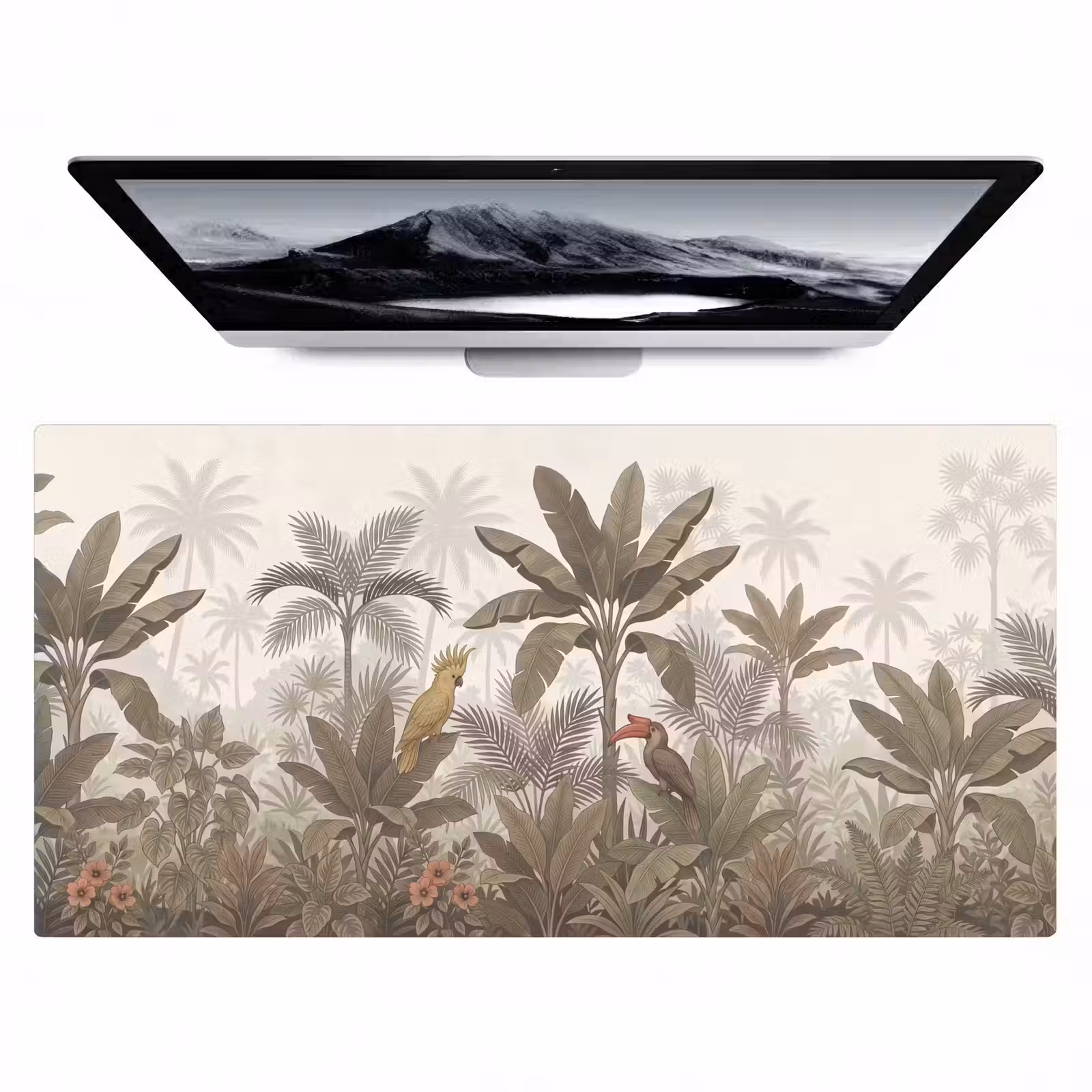 Bureau onderlegger - Vogel - Jungle - Tropisch - Illustratie - Groen — 1