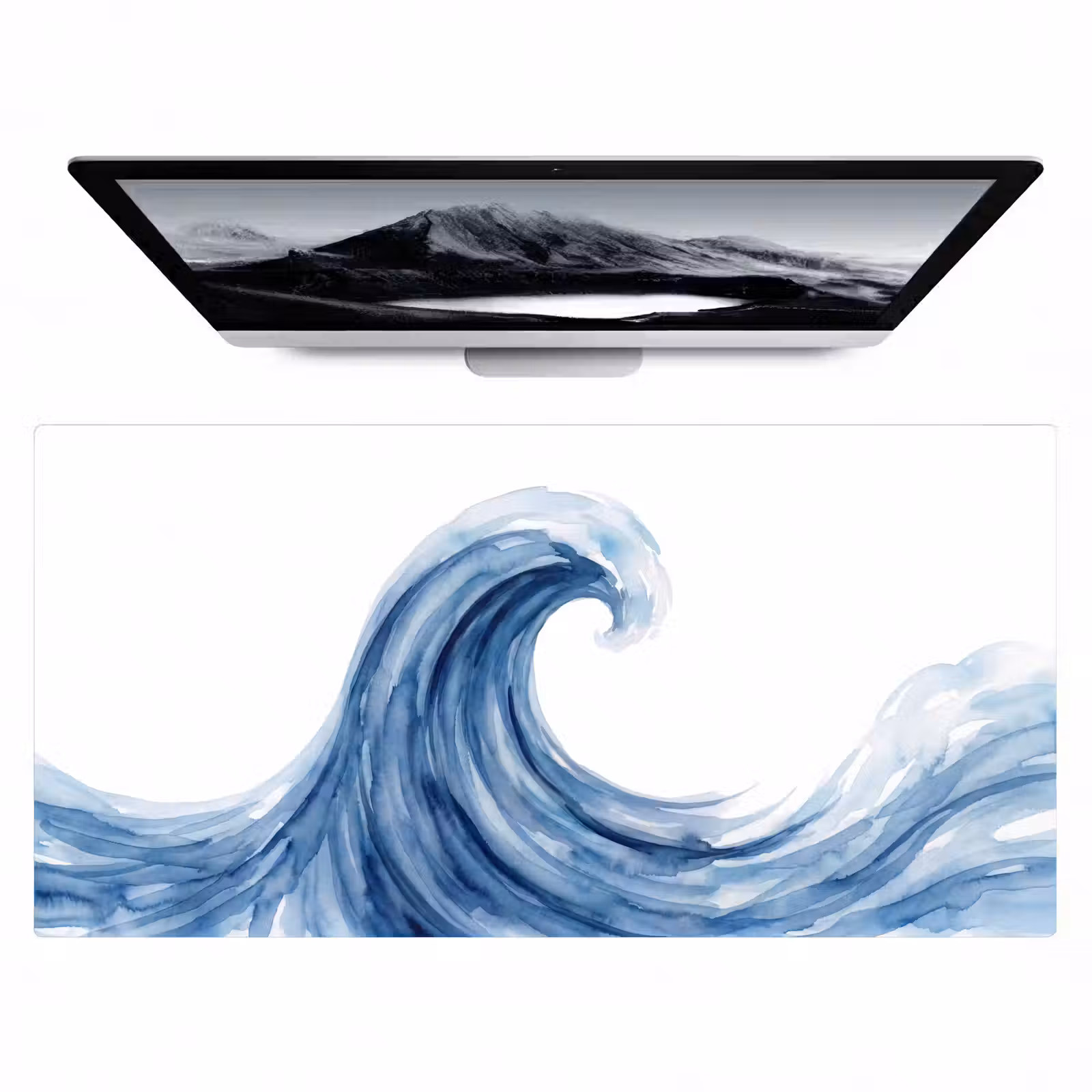 Bureau onderlegger - Water - Beweging - Natuur - Modern - Blauw — 1