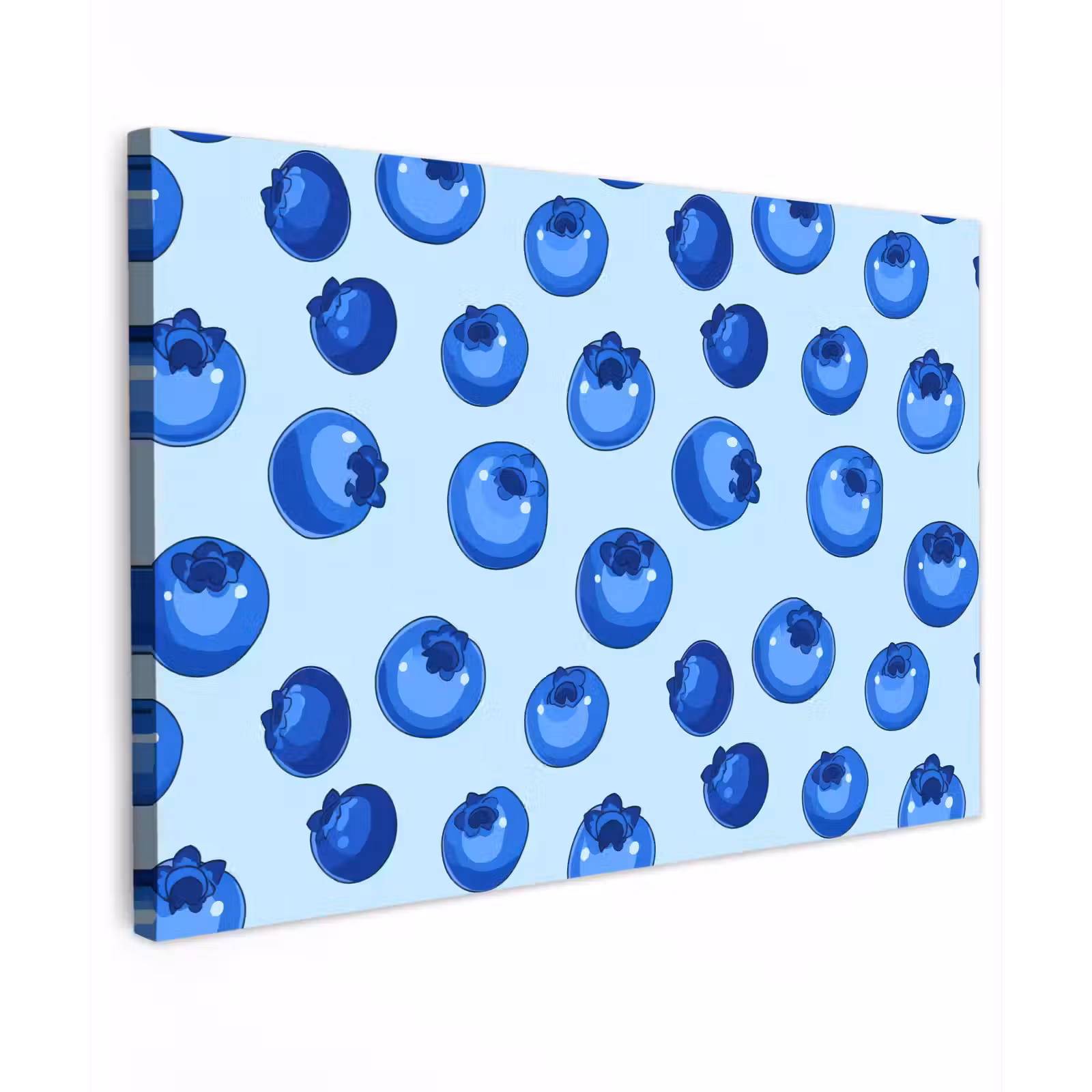 Canvas schilderij - Bessen - Modern - Blauw — 1