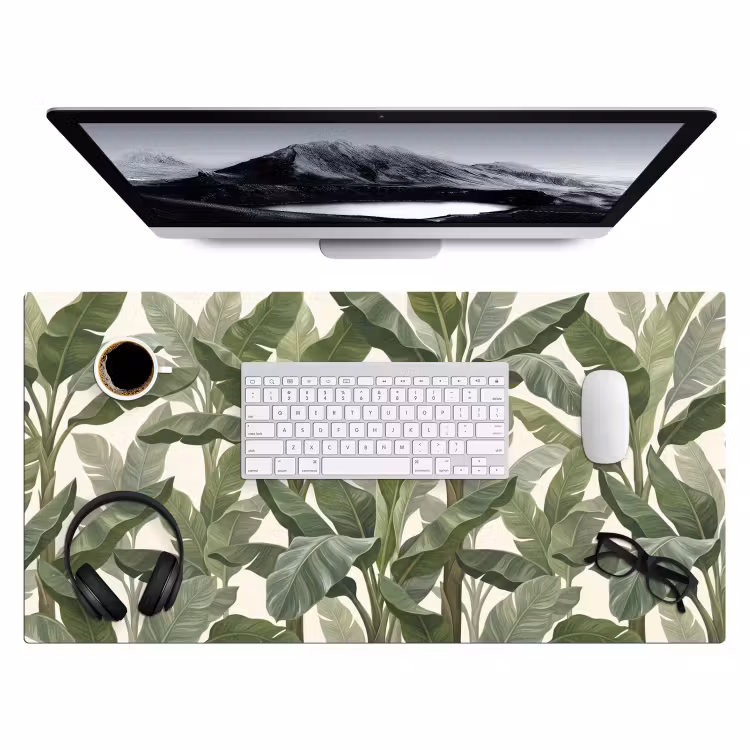 Bureau onderlegger - Planten - Bladeren - Tropisch - Groen — 4