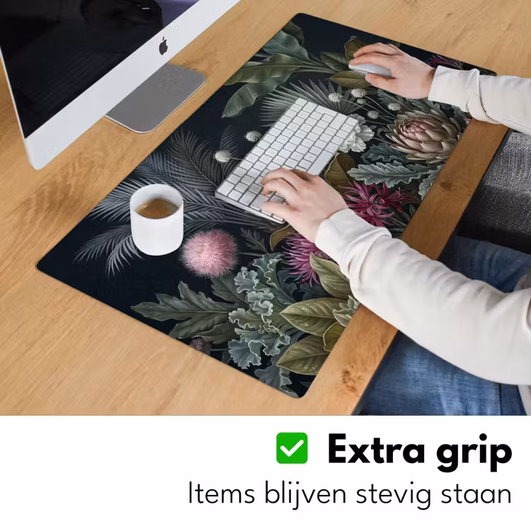 Bureau onderlegger - Planten - Tropisch - Botanisch - Donker - Groen — 6