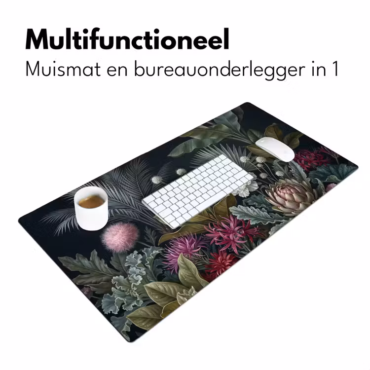 Bureau onderlegger - Planten - Tropisch - Botanisch - Donker - Groen — 7