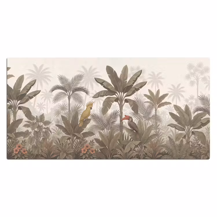 Bureau onderlegger - Vogel - Jungle - Tropisch - Illustratie - Groen — 2