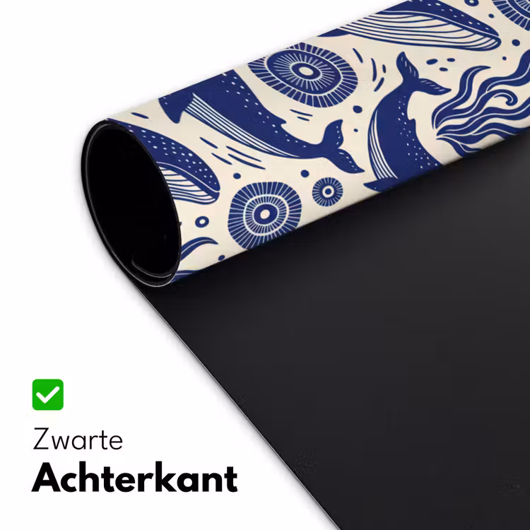 Bureau onderlegger - Walvis - Onderwater - Dieren - Abstract - Blauw — 5