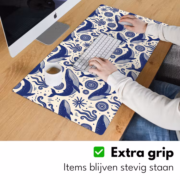 Bureau onderlegger - Walvis - Onderwater - Dieren - Abstract - Blauw — 6