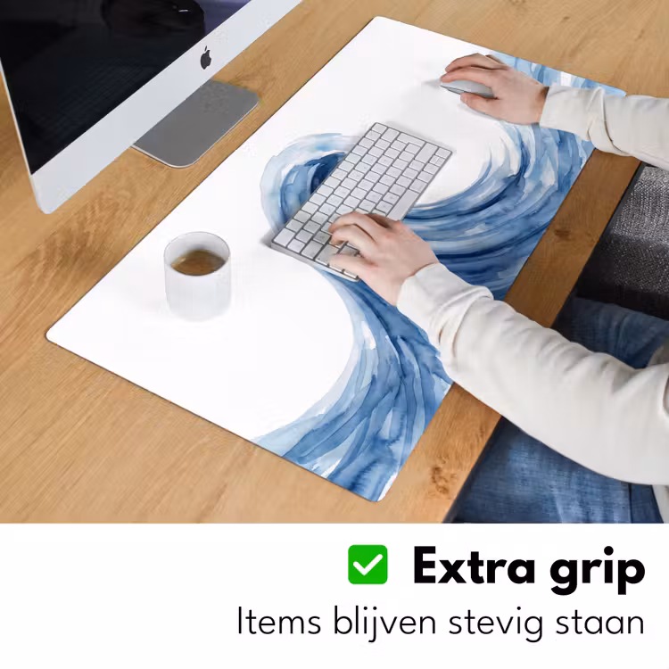 Bureau onderlegger - Water - Beweging - Natuur - Modern - Blauw — 6