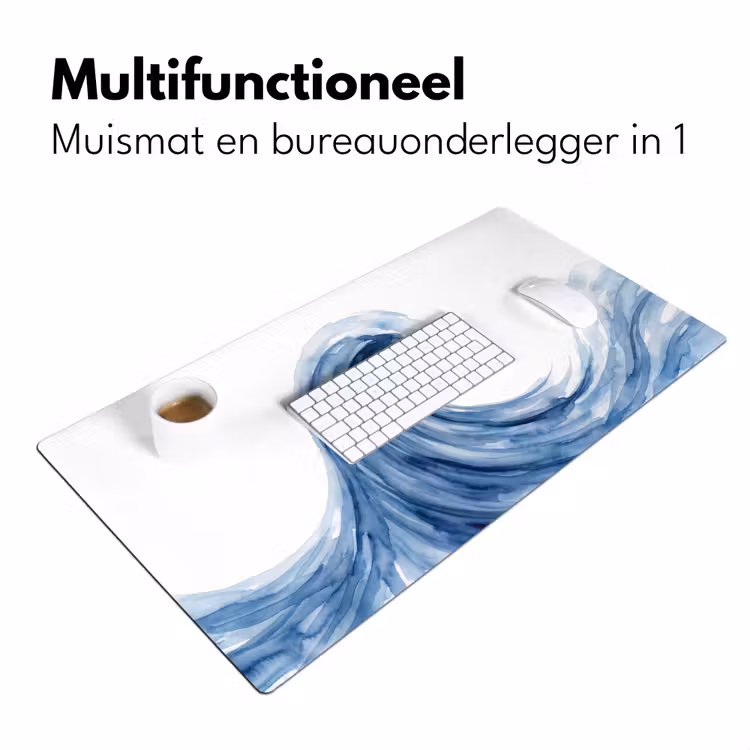Bureau onderlegger - Water - Beweging - Natuur - Modern - Blauw — 7