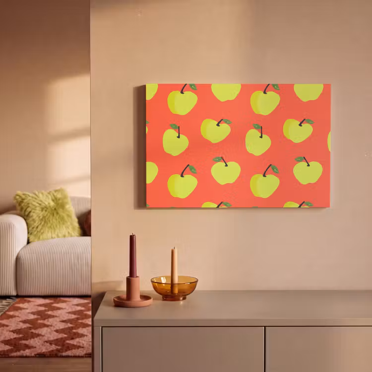 Canvas schilderij - Appels - Modern - Groen — 2