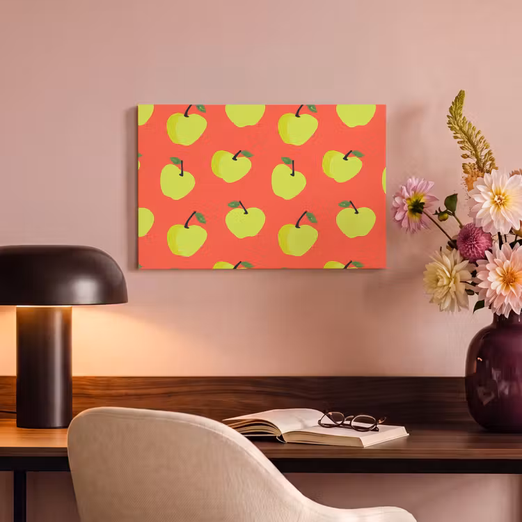 Canvas schilderij - Appels - Modern - Groen — 4